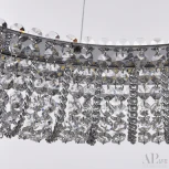 Подвесная люстра светодиодная APL LED Sicilia SH502.0.60.M.Ni.4000 (220V, хрусталь, на тросе, круглые)