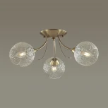 Люстра потолочная Tula 5266/3C античная латунь E14 3*40W