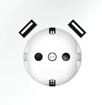 Розетка с заземлением, шторками и USBх2 (белый матовый) Voltum S70 VLS040402