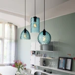 Подвесной светильник Cl Rib B Blue Imperiumloft Cl-Rib01 (219459-26) (220V, на проводе, шар)