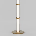 Торшер колонна Eurosvet Stark 80537/1 латунь (LED, 220V, выключатель)