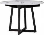 Деревянный стол Woodville Регна черный / белый 504217