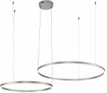 Подвесной светильник Galass V000012L (14001/2P Silver) (LED, 220V, пульт управления, на тросе, кольцо)