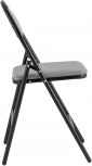 Стул складной Hagen велюр серый каркас черный УТ000036892