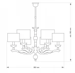 Потолочная люстра Tivoli TIV-ZW-6(N) (220V)
