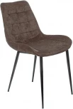 Стул для кухни Бюрократ KF-6 коричневый Light 10 металл черный на ножках (KF-6/LT10)