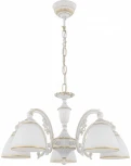 Подвесная люстра Arte Milano AM341837 341837/5 WT+G (220V, на цепи)