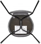 Стул Seven тёмно-серый велюр с чёрными ножками Bradex Home RF 0256