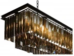 Подвесная люстра каскадная iLamp Triumph 6119 BK (220V, хрусталь, на цепи)