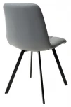 Стул CHILLI SQUARE HK017-12 серый джинсовый, PU/ черный каркас
