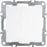 Выключатель одноклавишный (белый) Stekker Эрна 39311