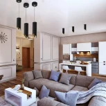 Подвесной светильник Feron 48041 ML1818 MR16 35W черный, золото (220V, на проводе, круглые)