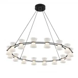 Люстра подвесная Lumion Vinora 8341/54L LEDIO LN черный/прозрачный металл/акрил LED 54W 3000K 220V