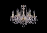 Подвесная люстра Bohemia 1402 1402/6/160/G (220V, хрусталь, на цепи, подсвечник, свеча)