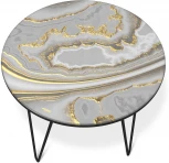 Столик журнальный Sheffilton SHT-CT27 золотистый пепел/черный муар от фабрики Sheffilton