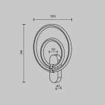 Настенный светильник Maytoni Link MOD357WL-L16BS3K (LED, 220V, кольцо)