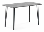 Стол деревянный Денвер Лофт 120 25 мм бетон / черный матовый 506939 Woodville