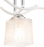 Потолочная люстра на штанге Escada Prisma 535/3PL 3х40Вт E27, металл/стекло, белый/хром (220V)