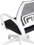 Кресло офисное TopChairs ST-BASIC-W серый крестовина пластик белый УТ000035493