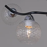 Потолочная люстра на штанге Reluce 07624-0.3-04 CR+BK (220V)