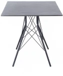 "Конте" интерьерный стол из HPL 63x63см, цвет "серый гранит" 4SIS арт.УТ-00002763