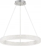 Подвесной светодиодный светильник Escada Biafo 10233/1LED 40Вт, металл/акрил, хром/прозрачный