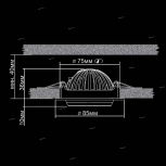 Встраиваемый точечный светильник Citilux Бета CLD002W1