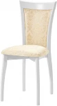 Стул Тулон 2, Эмаль белая/Шелк Андрис Вензель, Аврора