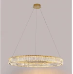 Подвесной светодиодный светильник Newport 8240 8240N/80 gold (220V, на тросе, кольцо)