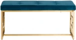 Банкетка Garda Decor 47ED-BEN005GOLD-EM (Золото/Изумрудный)