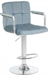 Стул барный KRUGER ARM (пудрово-голубой велюр (MJ9-74))