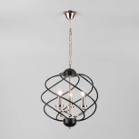 Подвесная люстра Eurosvet Sorrel 60105/3 черный (220V, на цепи, свеча, шар)