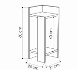 Тумба прикроватная ELOS NIGHTSTAND RIGHT MODULE LEVE (ЛДСП/Бежевый) арт.LEV00324