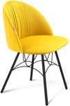 Стул SHT-ST35-1/S100 имперский жёлтый/чёрный муар Sheffilton 2347985302