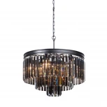 Подвесная люстра Vitaluce V5155-1/6+3+1 (220V, хрусталь, на тросе, круглые)