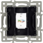 Механизм компьютерной розетки SCT-MPC1-PL-GR (RJ-45, CAT6) (Arlight) 045335