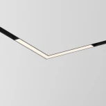 Трековый угловой линейный светильник 48V Basis Gravity 3000K 24Вт 120° LED (магнитный) Maytoni Technical TR078-2-24W3K-B