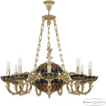 Подвесная люстра Bohemia Verona 72003P/9/210 G P Amber-Blue/H-1I FA10S