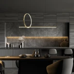 Подвесной светильник Eurosvet Mist 90266/1 золото (LED, 220V, на проводе, кольцо)