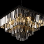 Подвесная люстра каскадная Loft IT Prism 10018/600S (220V, хрусталь, на цепи)