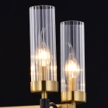 Подвесная люстра ILLUMICO IL5177-8LLS-29 BRASS TUBO (220V, на тросе)