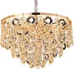 Подвесная люстра хрустальная Newport 5260 5265+6/C gold (220V, на цепи)