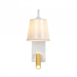 Бра с спотом и выключателем Escada Comfy 598/1A White/Brass (220V)