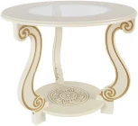 Стол журнальный Грация (С) слоновая кость/золото от фабрики Mebelik