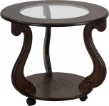 Стол журнальный Грация (С) на колесах темно-коричневый от фабрики Mebelik