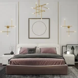 Люстра на штанге Traverse H90 Gold ImperiumLoft Traverse01 (141096-26) (220V)