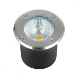 Светильник тротуарный светодиодный Horoz Safir, 1 лампа, белый с никелем и прозрачным