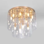 Потолочный светильник круглый Eurosvet Claire 60170 золото (220V, управление смартфоном, голосовое управление, умный дом - Minimir Home, Алиса, Маруся, Салют, круглые)