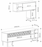 ТВ тумба LEVE HEATON TV UNIT LEV00485
