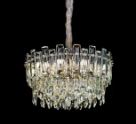 Подвесная люстра Fluorite Constancia FL1063-10P (220V, хрусталь, на цепи)